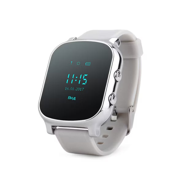 Ceas smartwatch copii sau adultii cu GPS Techon GW700, Argintiu Ceas smartwatch copii sau adultii cu GPS Techon GW700, Argintiu